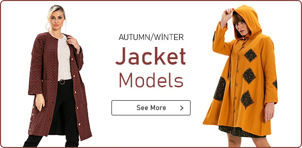 Pamuk Kadın Sonbahar / Kış Ceket Modelleri