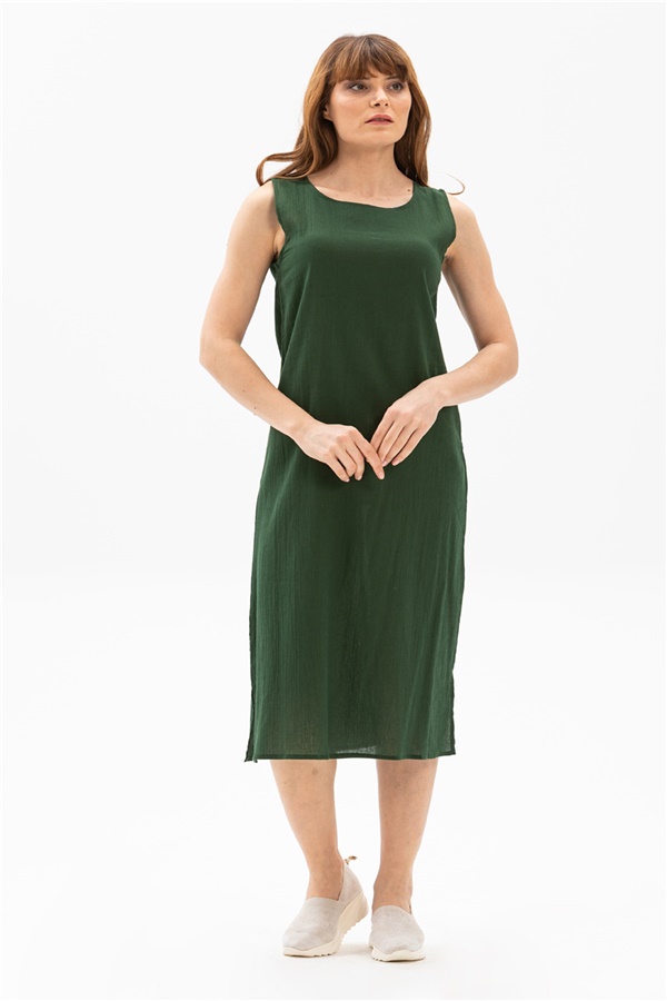 Uzun Şile Bezi Elbise Astarı Yeşil
